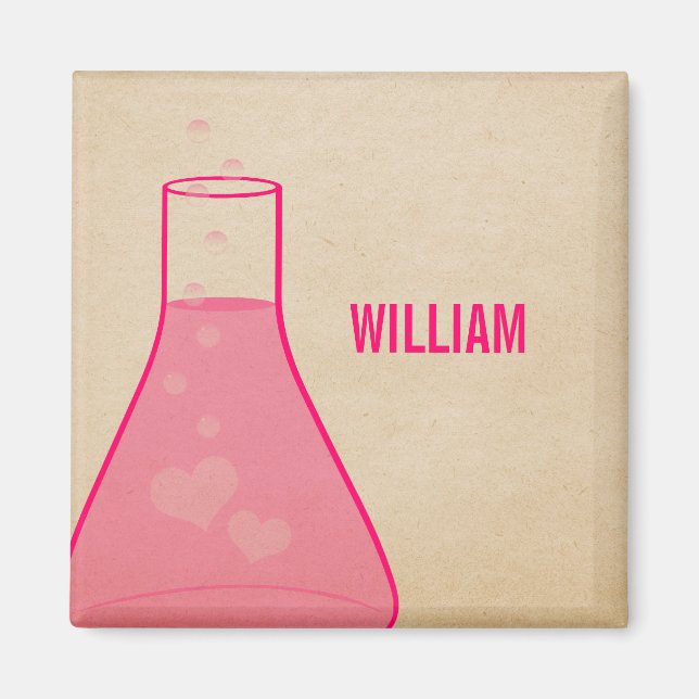 Imã Magneta De Fécula, Rosa (Frente)