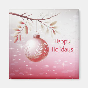 Imã Magneta de Férias de Natal decorativas rosa