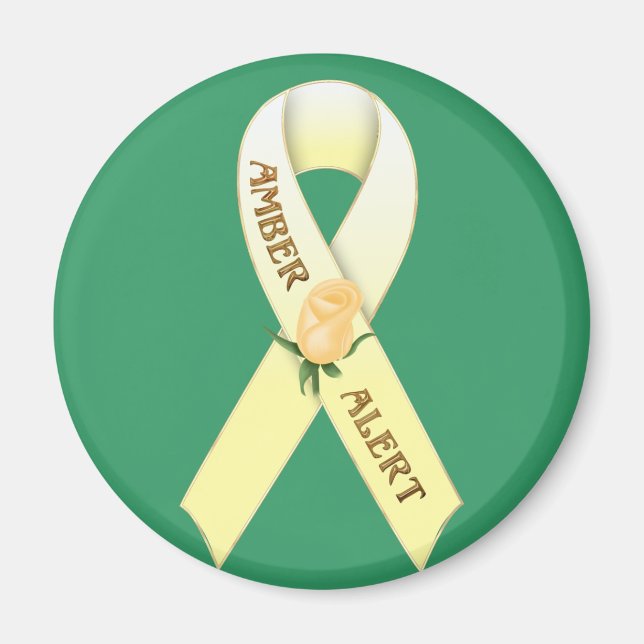 Imã Magneta de Fita de Sensibilização de Alerta Amber (Frente)