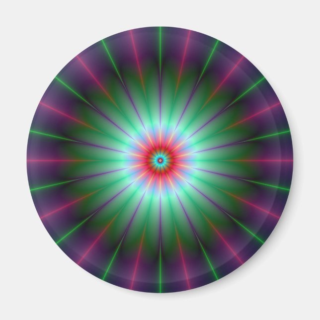 Imã Magneta de Flor Radiante (Frente)