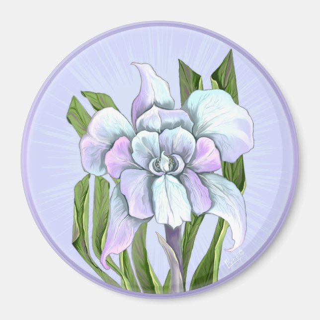 Imã Magneta de flores de Smeraldo (Frente)