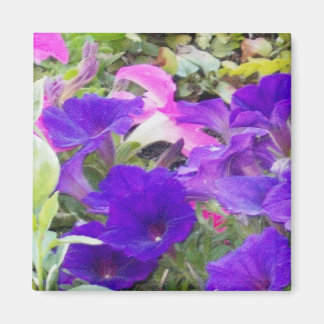 Imã Magneta de Fotografia das Flores Roxas