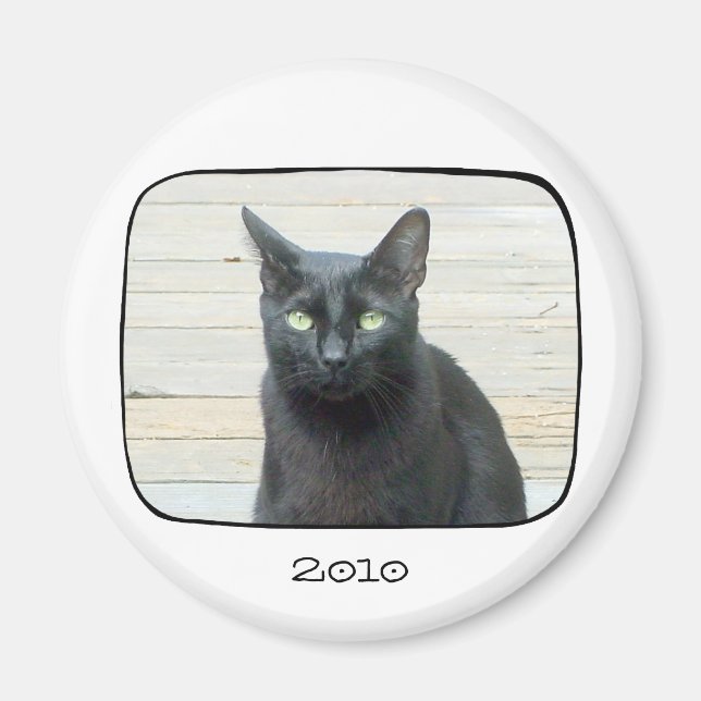 Imã Magneta de Fotografia de Linha Preta Fina (Frente)