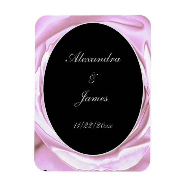 Ímã Magneta de Fotografia Flexível, Rosa-Rosa Metálico (Vertical)