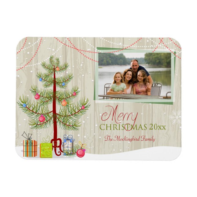 Ímã Magneta de fotos de folheto de Natal (Horizontal)