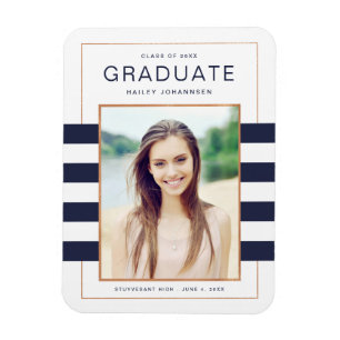 Ímã Magneta de Fotos de Graduação de Faixa de Marinh