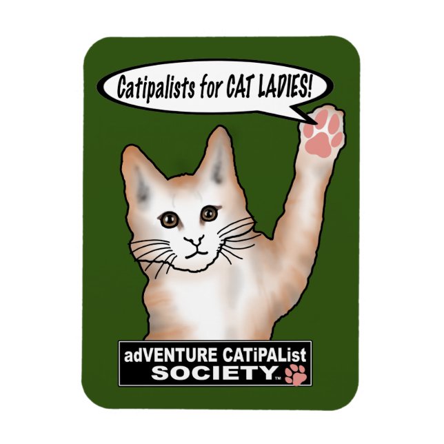 Ímã Magneta de Fotos Flexível para Gatos (Vertical)