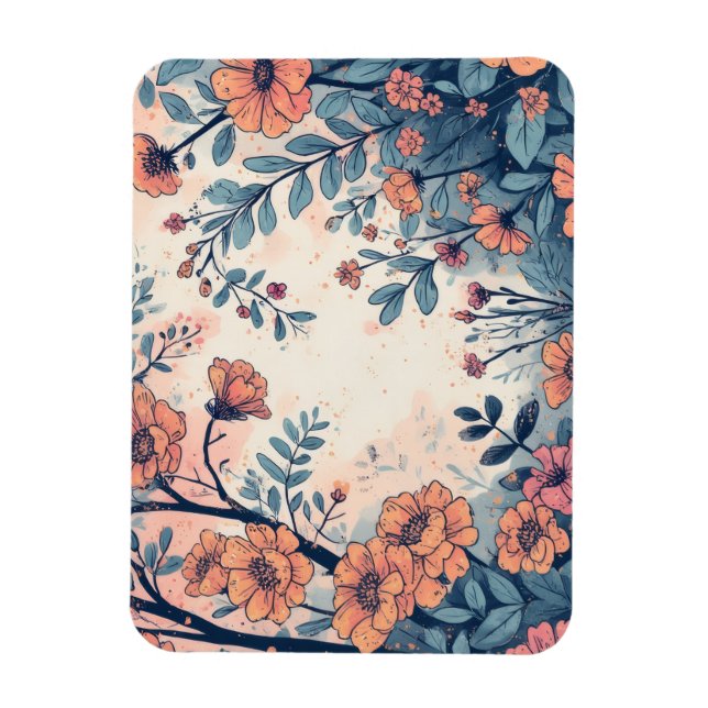 Ímã Magneta de fotos flexível projetada pela abstrato (Vertical)