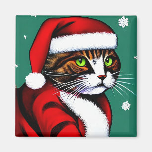 Imã Magneta de gato natalino