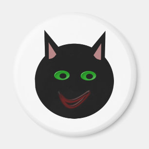 Imã Magneta de Gato Preto Halloween