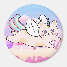 Imã Magneta de Gato Unicorn