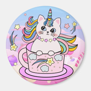 Imã Magneta de Gato Unicorn