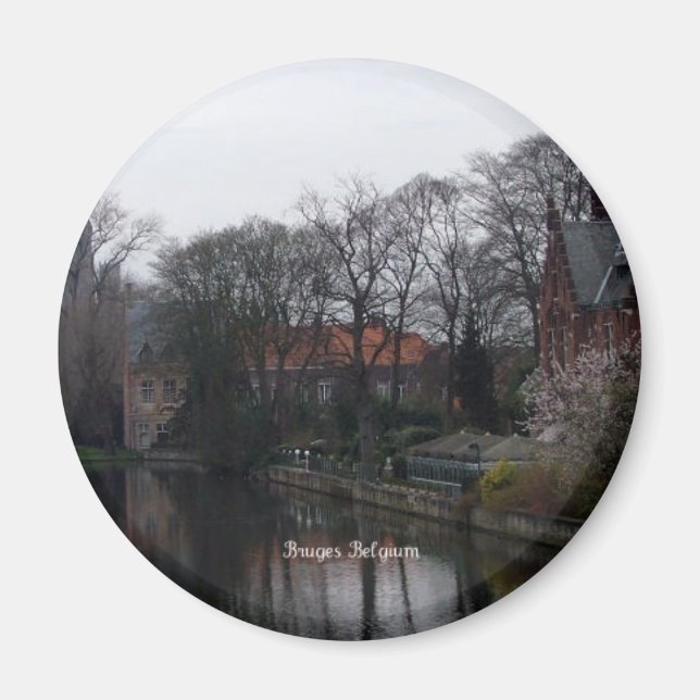 Imã Magneta de geladeira para a paisagem da Bélgica (Frente)