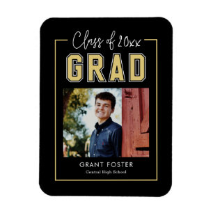 Ímã Magneta de Graduação de Colores EDITÁVEIS de Or