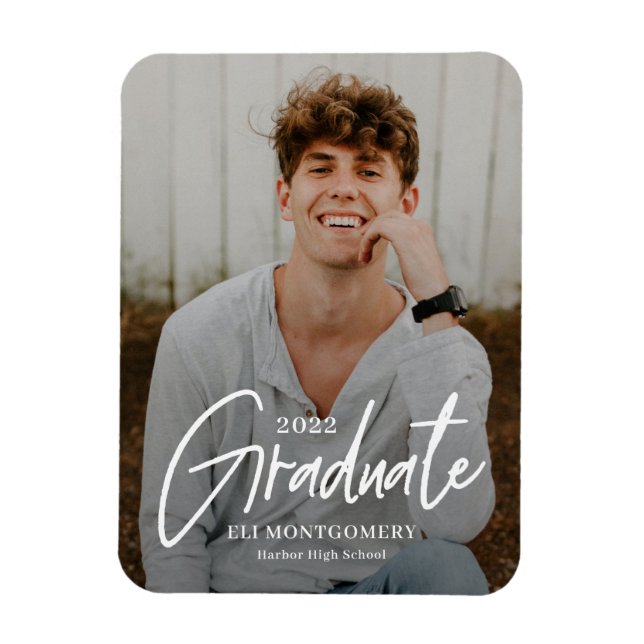 Ímã Magneta de Graduação de COR EDITÁVEL Pintada (Vertical)