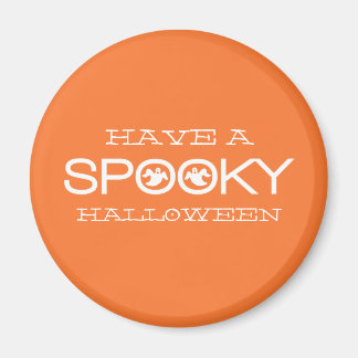 Imã Magneta de Halloween de Tipografia Spooky