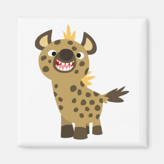 Imã Magneta de Hyena de Cartoon Bonita Sorrindo