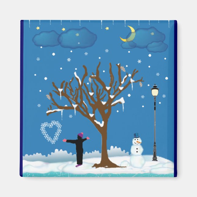 Imã Magneta de inverno (Frente)