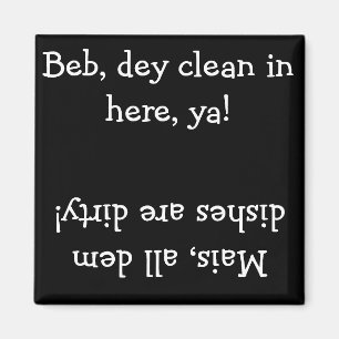 Imã Magneta de lava-louça limpa/suja Cajun