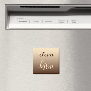 Imã Magneta de lavadora de louça limpa ou suja de café