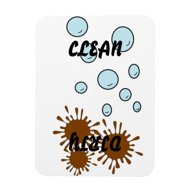 Ímã Magneta de lavadora de louça limpa/suja (Vertical)