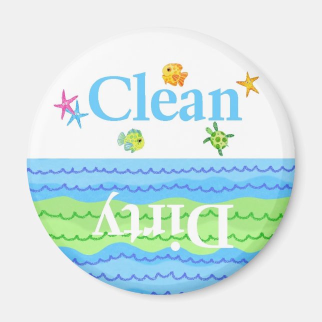 Imã Magneta de lavadora suja de peixe (Frente)