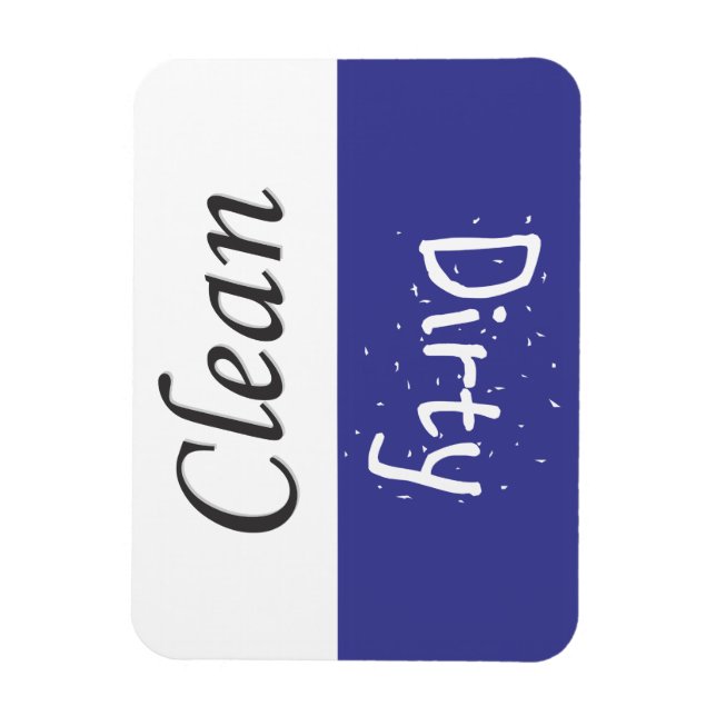 Ímã Magneta de lavagem de louça limpa e suja (Vertical)