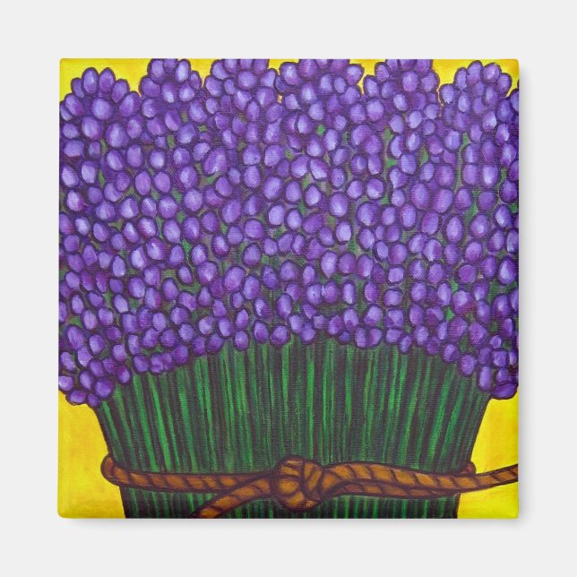 Imã Magneta de Lavanda colorida (Frente)