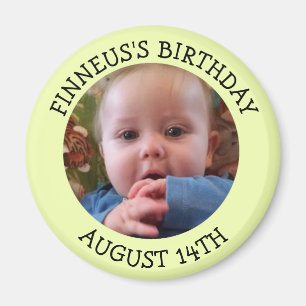 Imã Magneta de Lembrete de Aniversário Personalizada