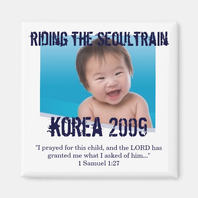 Imã Magneta de Lembrete de Oração de Adoção (Frente)