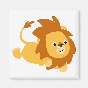Imã Magneta de Lion de Gamboling de Cartoon