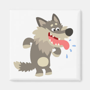 Imã Magneta de Lobo de Caricatura Famosa