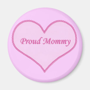 Imã Magneta de Mamães Orgulhosas, rosa