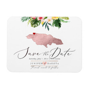 Ímã Magneta de Mapa do PixDezines para o Rosa Dourado