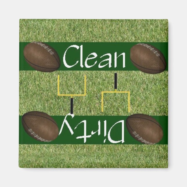 Imã Magneta de máquina de lavar louça de futebol limpa (Frente)