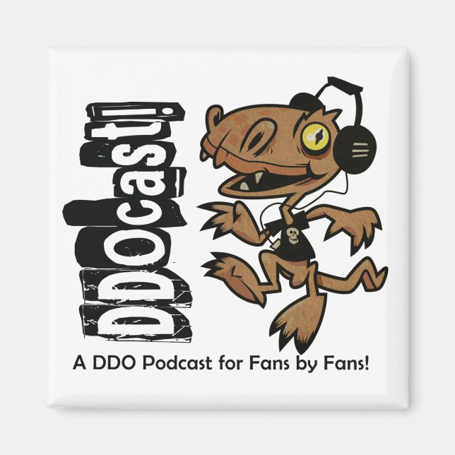 Imã Magneta de mascote DDOcast Snagz (Frente)