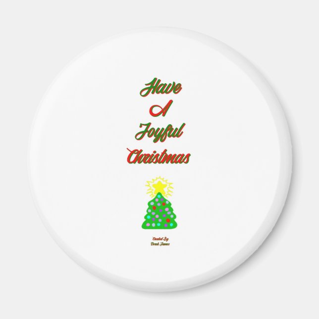 Imã Magneta de Natal alegre (Frente)