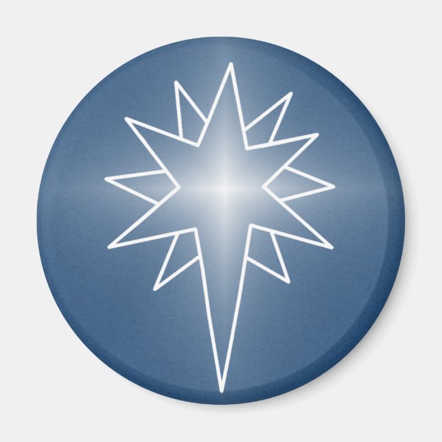 Imã Magneta de Natal da Estrela norte, Royal Blue (Frente)