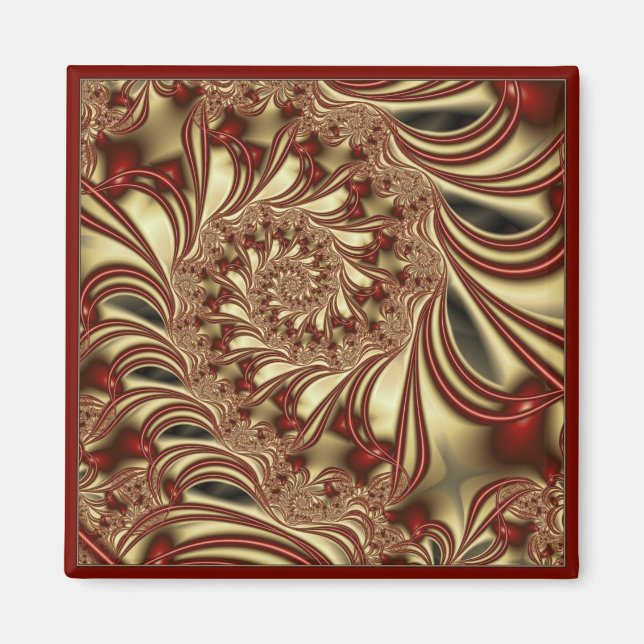 Imã Magneta de Natal de Cane Doce (Frente)