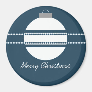 Imã Magneta de Natal de Ornamento Chic Simples