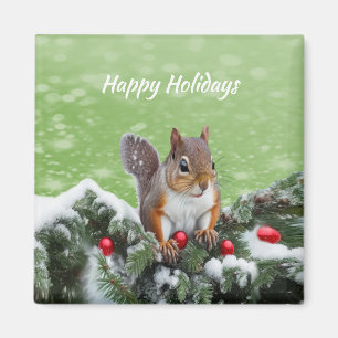 Imã Magneta de Natal de Quirrel Holiday
