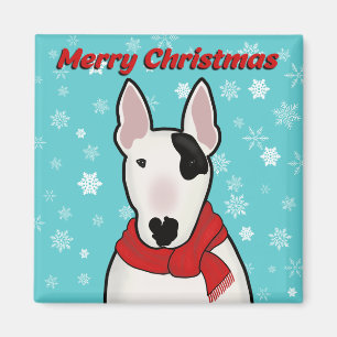 Imã Magneta de Natal feliz com Rex, a TV Terrier