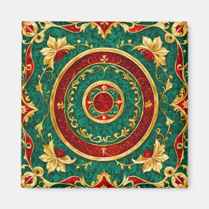 Imã Magneta de Natal Floral Decorativa