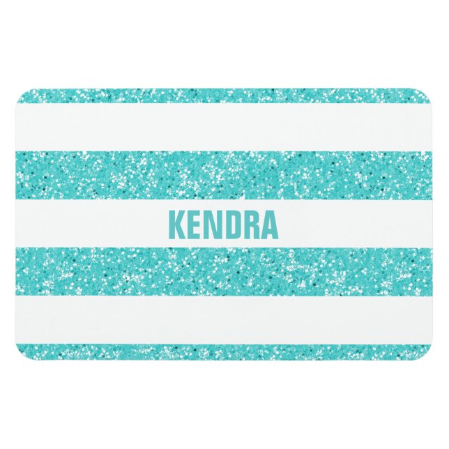 Ímã Magneta de Olhar com Glitter Espalhado Premium (Horizontal)