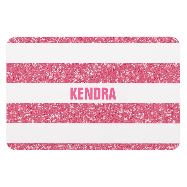 Ímã Magneta de Olhar com Glitter Espalhado Premium (Horizontal)