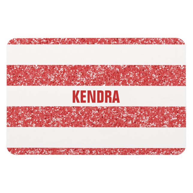 Ímã Magneta de Olhar com Glitter Espalhado Premium (Horizontal)