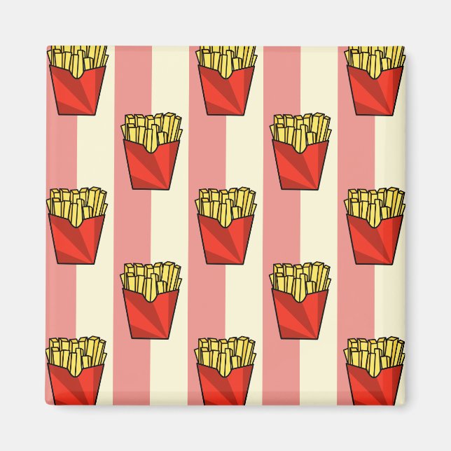 Imã Magneta de padrão de batatas fritas (Frente)