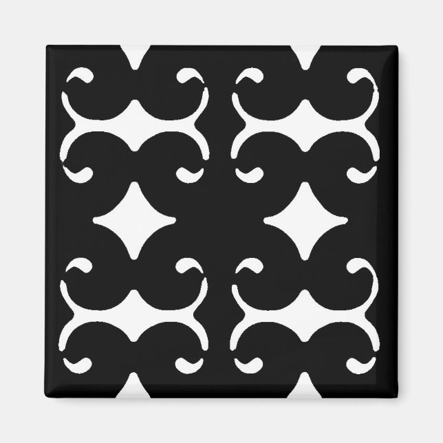 Imã Magneta de padrão preto (Frente)