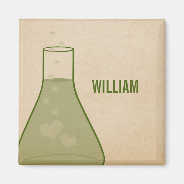 Imã Magneta de pano Whimsic, verde (Frente)