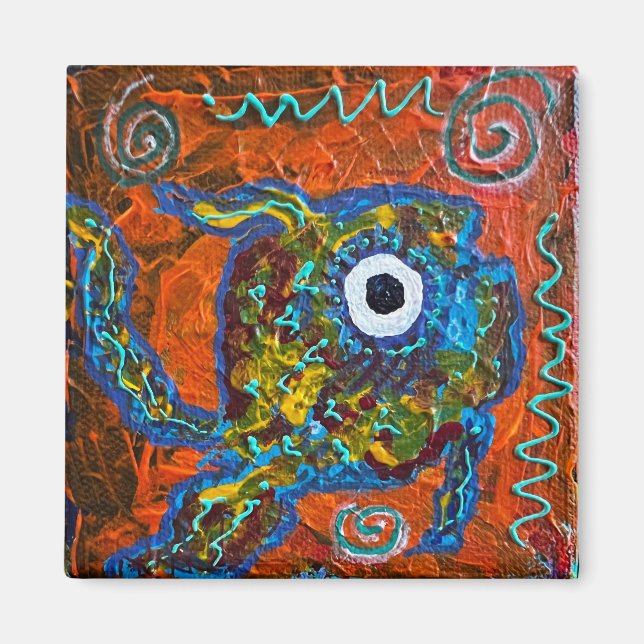 Imã Magneta de peixe (Frente)